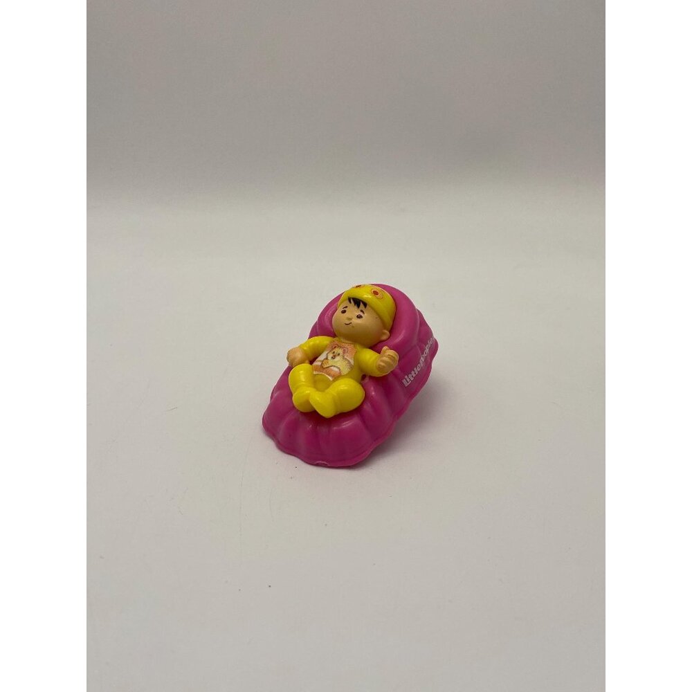 2017 Fisher-Price Little People Slim Pink Baby with Baby Boy Figurine -